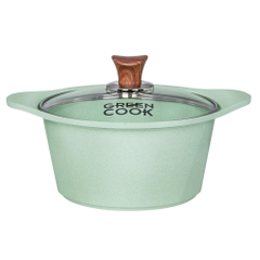 Nồi đúc men đá xanh ngọc Green Cook 24cm GCS05-24IH