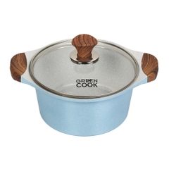 Nồi đúc men đá xanh Sapphire Green Cook 24cm GCS09-24IH