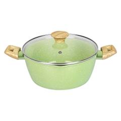 Nồi men đá miệng rót Green Cook 20cm GCS231-20IH