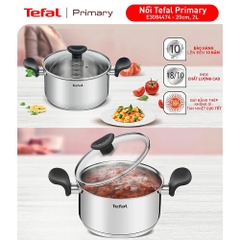 Nồi inox Tefal Primary 20cm E3084435 (3.0 lít)