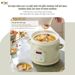 Nồi nấu chậm Bear 2 lít SB-NNC20 bảng Tiếng Việt