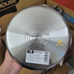 Nồi inox 304 đáy liền Sunhouse 20cm SHG706-20