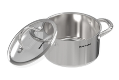 Nồi inox 304 đáy liền 24cm Sunhouse SHG706-24