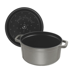 Nồi gang Staub Cocotte 16cm - màu ghi