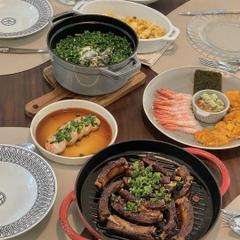 Nồi gang Staub Cocotte 16cm - màu ghi