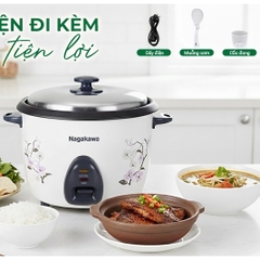 Nồi cơm điện nắp rời Nagakawa 1.8 lít NRC3833