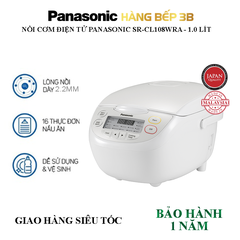Nồi cơm điện tử 1.0 lít Panasonic SR-CL108WRA - Sản xuất Malaysia