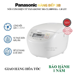 Nồi cơm điện tử 1.8 lít Panasonic SR-CL188WRA - Sản xuất Malaysia