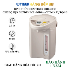 Bình thủy điện Tiger 3 lít PDR-S30W