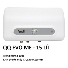Máy nước nóng gián tiếp Ferroli 15 lít QQ EVO ME
