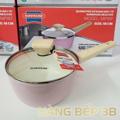 Quánh chống dính Nano Ceramic Sunhouse Healthy 18cm MP18P