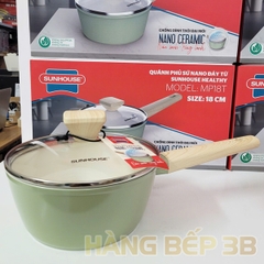 Bộ nồi chảo chống dính Nano Ceramic Sunhouse Healthy SHG7979MT3