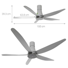 Quạt trần KDK T60DW(GY)