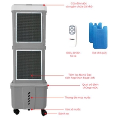 Quạt điều hòa không khí Rapido Twin D