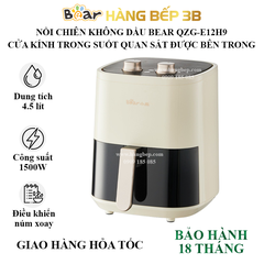 Nồi chiên không dầu Bear 4.5 lít QZG-E12H9