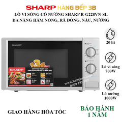 Lò vi sóng có nướng Sharp 20 lít R-G228VN-SL