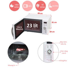 Lò vi sóng có nướng Sharp R-G371VN-W