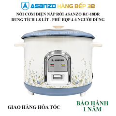 Nồi cơm điện nắp rời Asanzo 1.8 lít RC-18DR