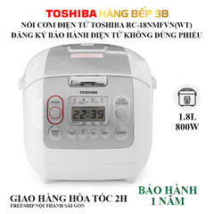 Nồi cơm điện tử Toshiba RC-18NMFVN(WT)