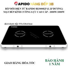 Bếp từ đôi Rapido RI3000KP (2000W+2000W)