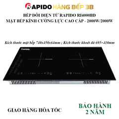 Bếp đôi điện từ Rapido RI4000BD 4000W