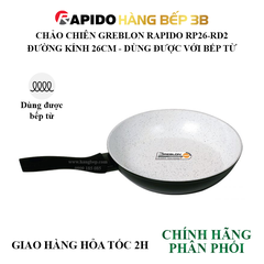 Chảo chiên đáy từ Rapido RP26-RD2 đáy chấm - 26cm