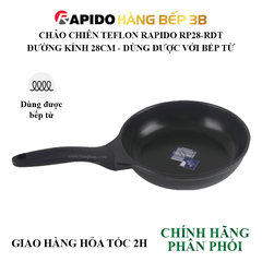 Chảo chiên đáy từ Rapido đáy chấm - 28cm Teflon