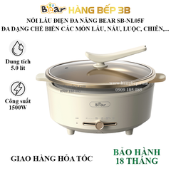 Nồi lẩu điện đa năng Bear 5 lít SB-NL05F