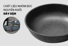 Chảo sâu lòng chống dính đá hoa cương Sunhouse SBDS26/SBDS28/SBDS30