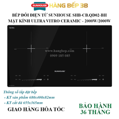 Bếp đôi điện từ quốc dân Sunhouse SHB-CB.QD02-BEP