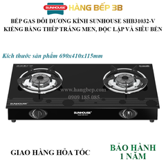 Bếp gas dương kính Sunhouse SHB31032-V