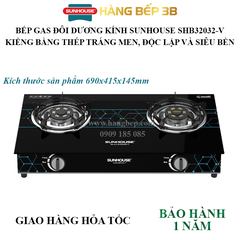 Bếp gas dương kính Sunhouse SHB32032-V