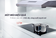 Máy hút mùi vỏ Inox Sunhouse SHB6118I