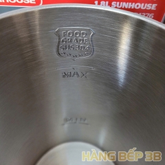 Bình siêu tốc inox 3 lớp Sunhouse 1.8 lít SHD1376