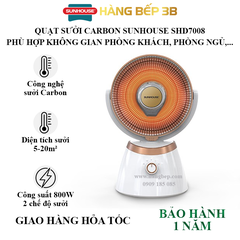 Quạt sưởi Carbon Sunhouse SHD7008