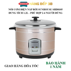 Nồi cơm điện nắp rời Sunhouse 1.2 lít SHD8105
