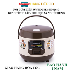Nồi cơm điện 1.0 lít Sunhouse SHD8208C