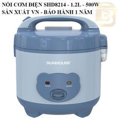 Nồi cơm điện Sunhouse 1.2 lít SHD8214