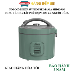 Nồi cơm điện Sunhouse Mama 1.2 lít SHD8266G