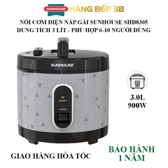 Nồi cơm điện Sunhouse SHD8305 - 3 lít