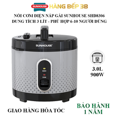Nồi cơm điện Sunhouse nắp gài SHD8306 - 3 lít