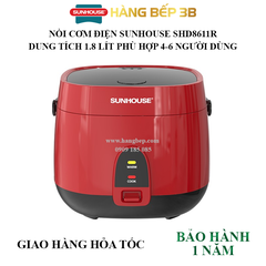 Nồi cơm điện Sunhouse 1.8 lít SHD8611R