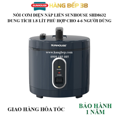 Nồi cơm điện Sunhouse 1.8 lít SHD8632