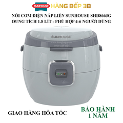 Nồi cơm điện Sunhouse SHD8663G 1.8 lít