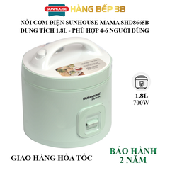 Nồi cơm điện Sunhouse 1.8 lít SHD8665B