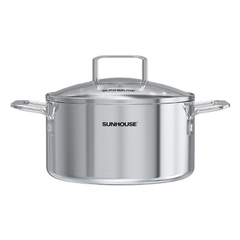 Nồi inox 304 liền đáy Sunhouse Healthy 24cm SHG705-24