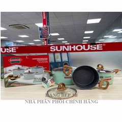 Bộ nồi nhôm chống dính SHG7979MB sử dụng bếp từ