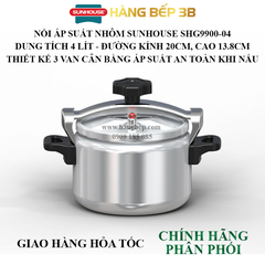 Nồi áp suất nhôm Sunhouse SHG9900-04