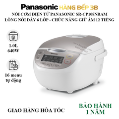 Nồi cơm điện tử Panasonic 1.0 lít SR-CP108NRAM