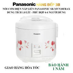 Nồi cơm điện Panasonic 1.8 lít SR-MVN18FRAX